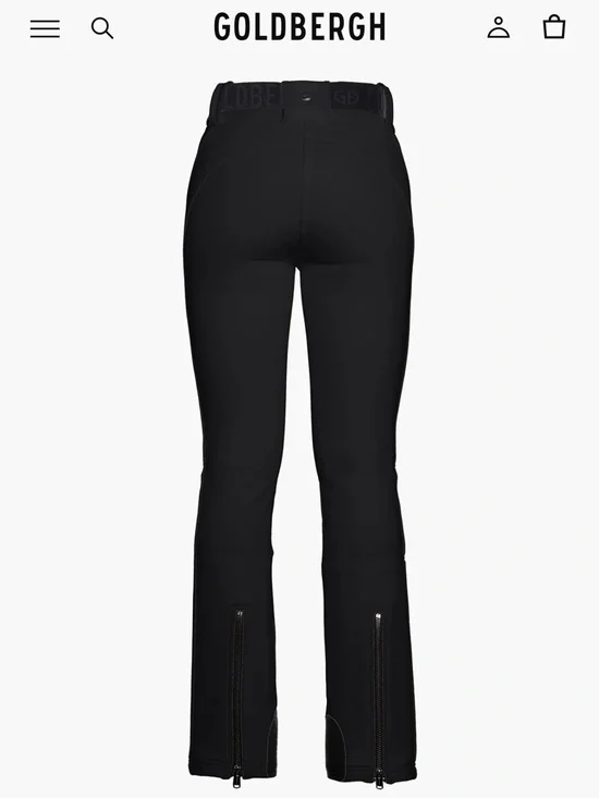 Goldbergh Pippa Black Boot-Cut Ski Pants NWT Size Small US 8. - Picture 6 of 7